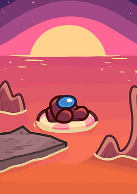 Among Us Sunset Float