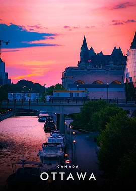 Ottawa, Canada at Sunset