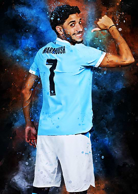 Marmoush Soccer Player Portrait
