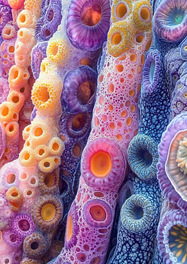 Colorful Coral Reef Close-Up