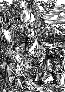 Agony in the Garden Albrecht Durer Engraving