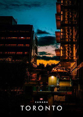 Toronto Cityscape at Dusk