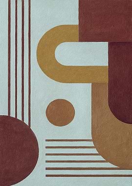 Abstract Geometric Shapes Art