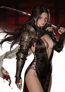 Warrior Woman with Sword