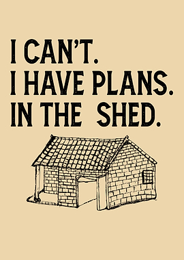 I Can't, Plans in the Shed