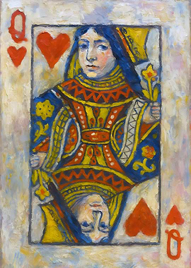 Queen of Hearts Painting