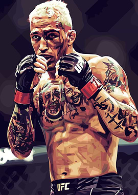 Charles Oliveira UFC Fighter Portrait