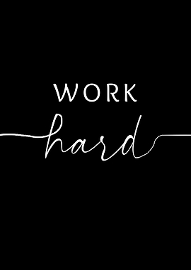 Work Hard Typography Part 2