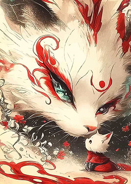 Fox Spirit and Child Digital