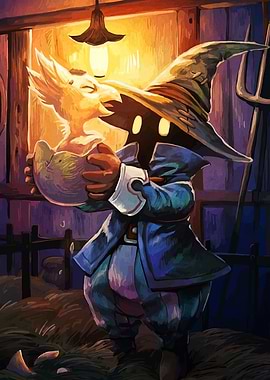 Vivi Ornitier and Chocobo Chick