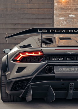 Modified Lamborghini Huracan supercar