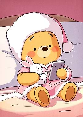Winnie the Pooh with Tablet
