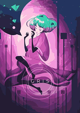 Gris Game Illustration