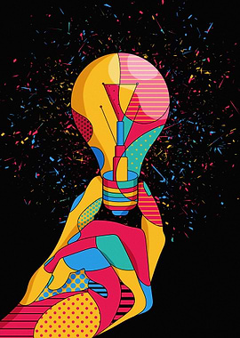 Colorful Idea Lightbulb