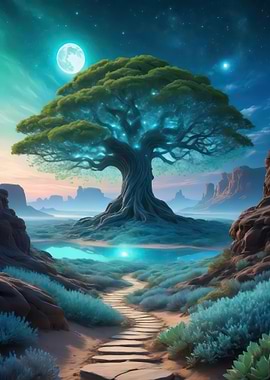 Mystical Tree Landscape