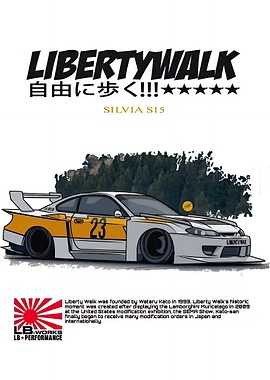Liberty Walk Silvia S15 Illustration