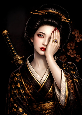Geisha with Katana