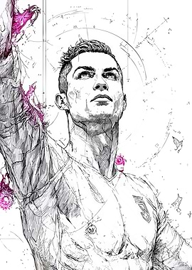 Cristiano Ronaldo Sketch Art