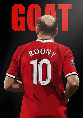 Wayne Rooney GOAT Illustration