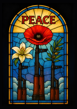 Peace Stained Glass Art
