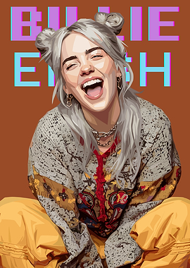 Billie eilish vector art