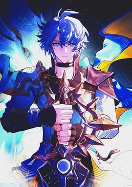 Anime Warrior with Sword