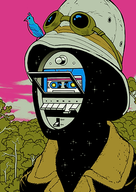 Cassette Player Head in Nature