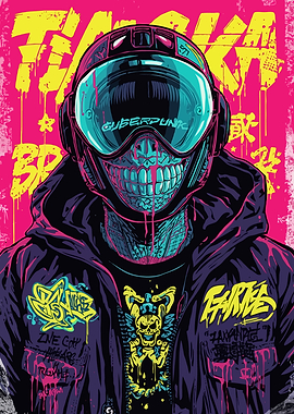 Cyberpunk Rider Fantasy