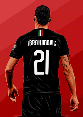 Zlatan Ibrahimovic Vector Art