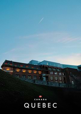 Quebec Cityscape at Dusk