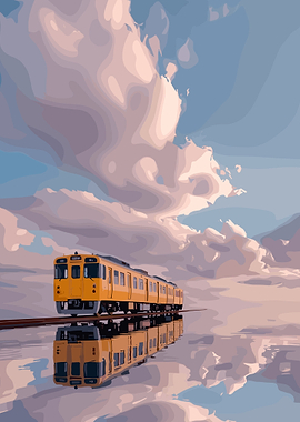 Yellow Train Landscape