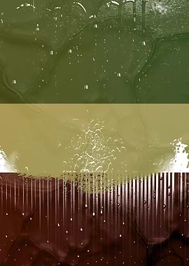 Abstract Earth Tones with White Accents