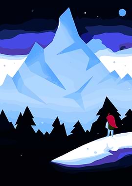 Celeste Mountain Pixel Art