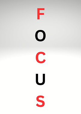 Focus Text Art