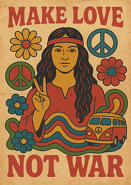 Make Love Not War Poster