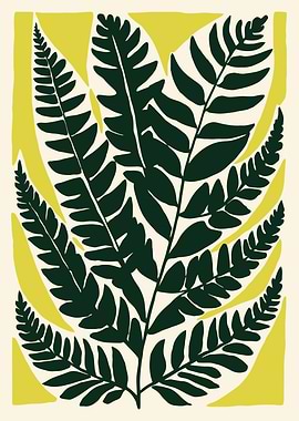 Fern Leaf Botanical Art Print