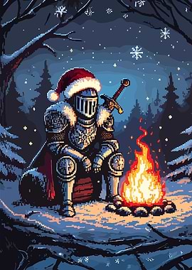 Christmas Knight by Campfire Pixel Art