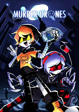 Murder Drones characters poster art
