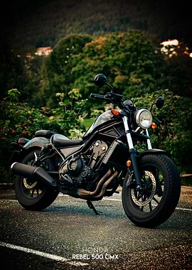 Honda Rebel 500 CMX Motorcycle Poster