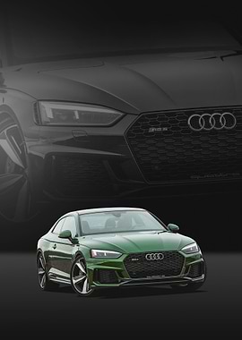 Green Audi RS5 Coupe