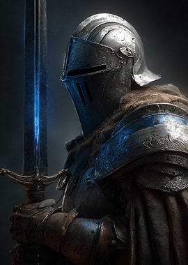 Medieval Knight with Sword
