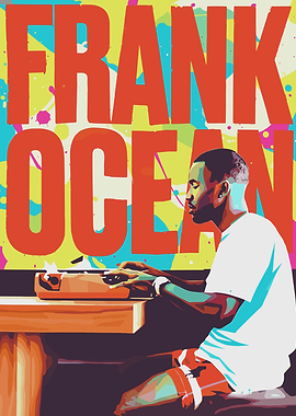 Frank Ocean at Typewriter Digital Art