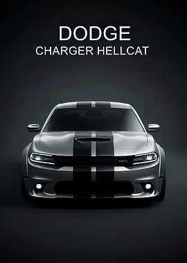 Dodge Charger Hellcat Front poster