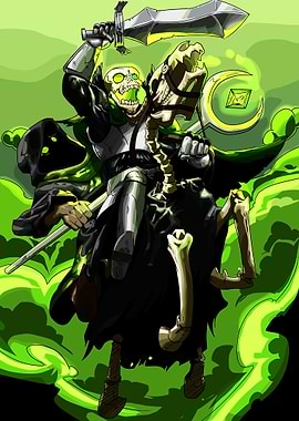 Skeletal Knight on Undead Horse