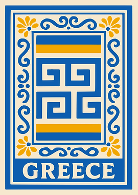 Greece Decorative Emblem