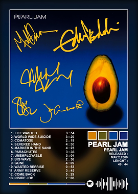 Pearl Jam Album Cover - Avocado