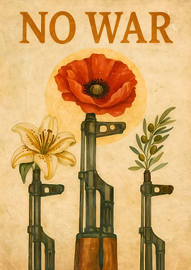 No War: Flowers and Guns