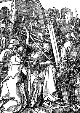Christ Carrying the Cross Albrecht Durer Engraving