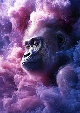 Gorilla in Nebula