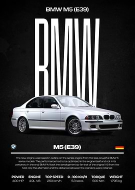 BMW M5 (E39) Poster